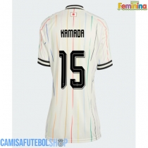 Camisa de time de futebol Japão Daichi Kamada #15 Replicas 2º Equipamento Feminina Mundo 2026 Manga Curta